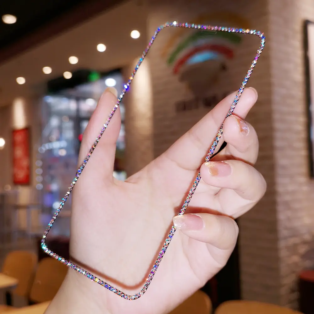Rhinestone Blue Light Eye Protection Cell Phone Protective Tempered Film