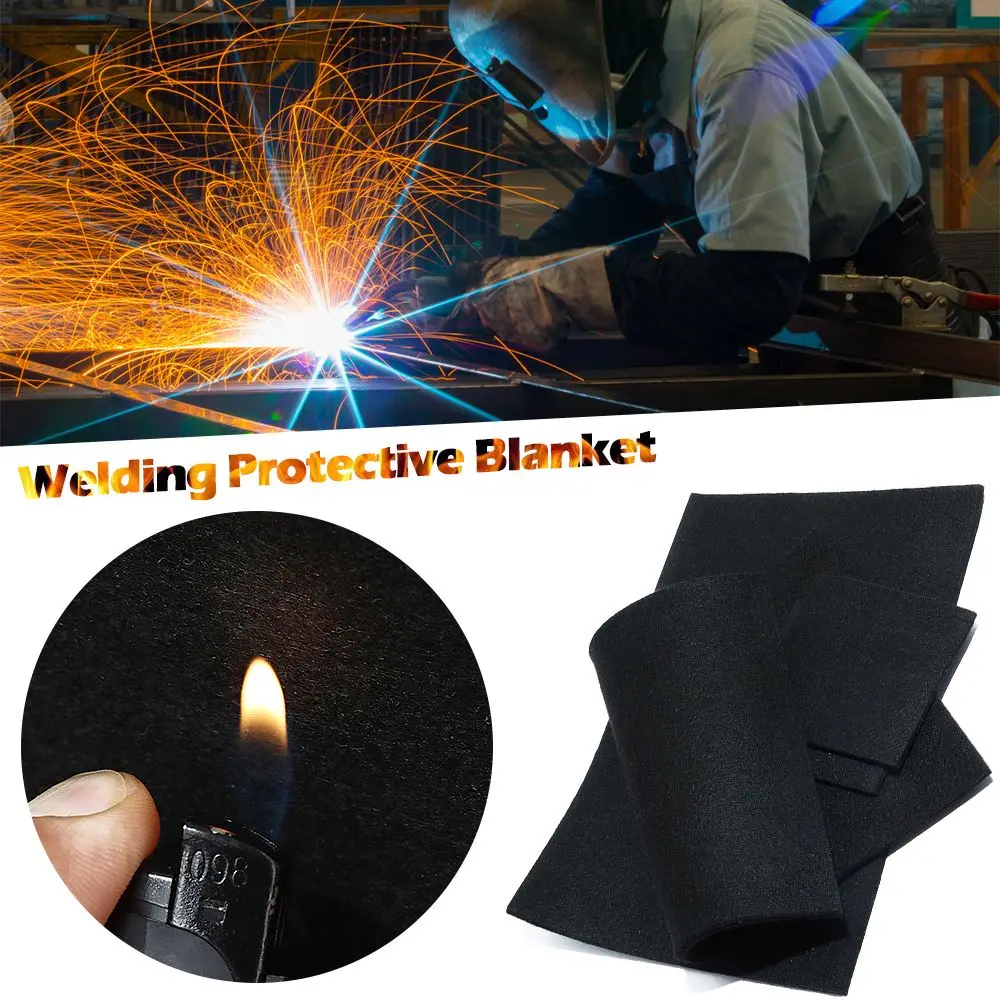 Title 1, Fire Blanket Graphite Felt Black Welding Protec...