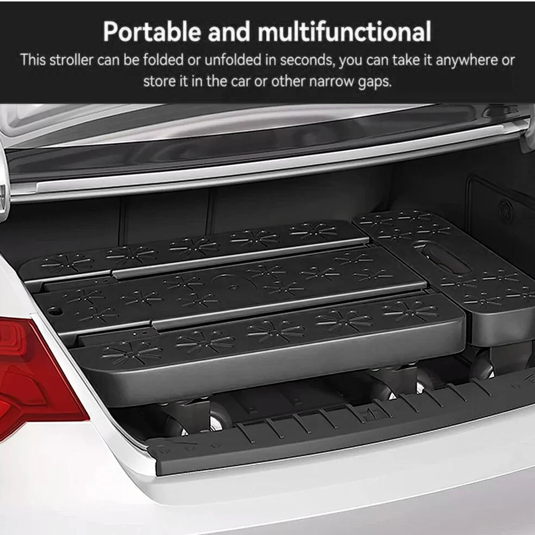 270KG Folding Hand Truck Luggage Dolly Trolley Moving Platform Cart Heavy Duty 3