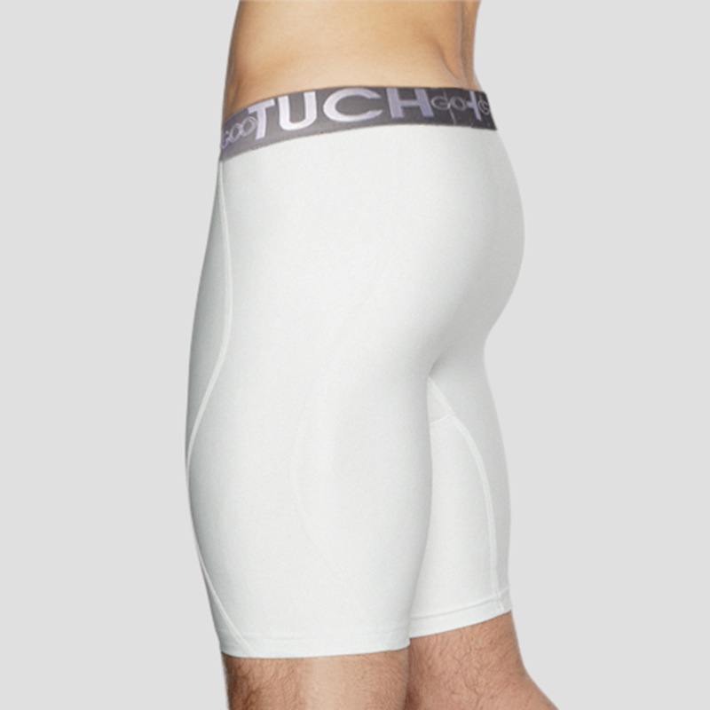 Men's Stretch Cotton Mid Waist Long Boxer Underwear