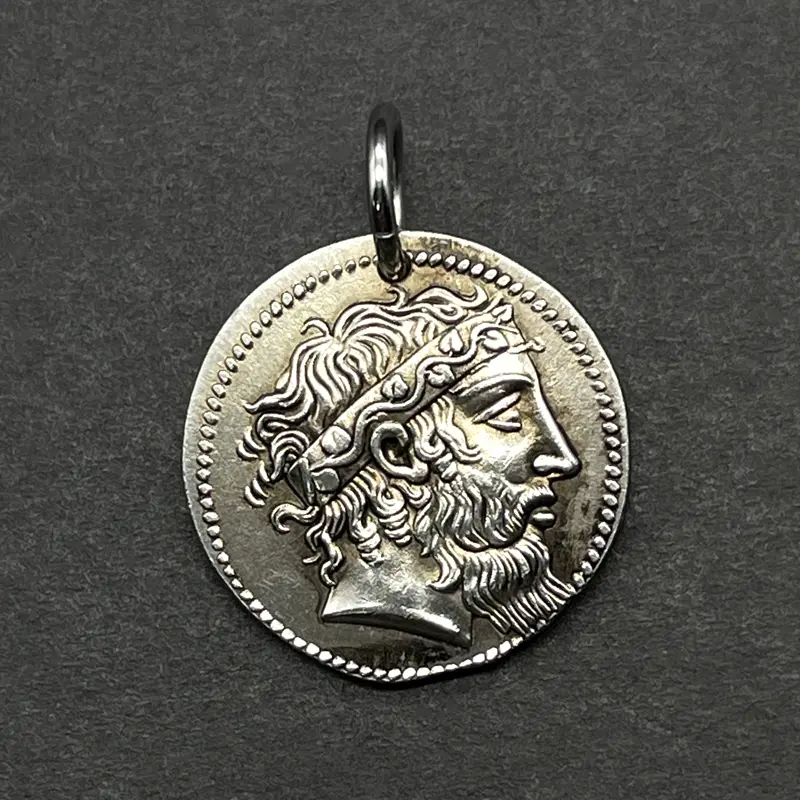 Ancient Greek Silver Dionysus Pendant
