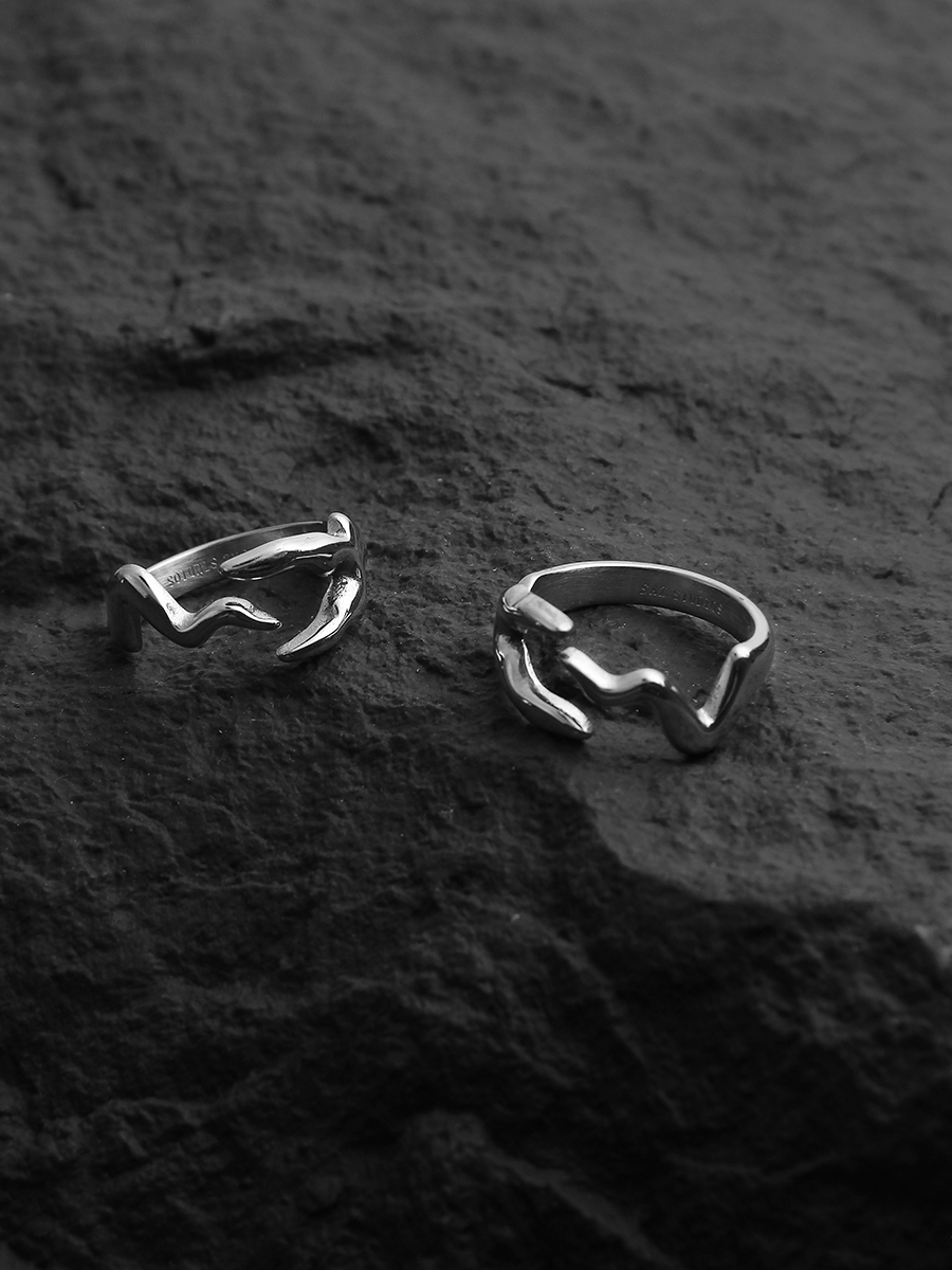 Title 5, Irregular Lines of Irregular Shaped Rings for a...