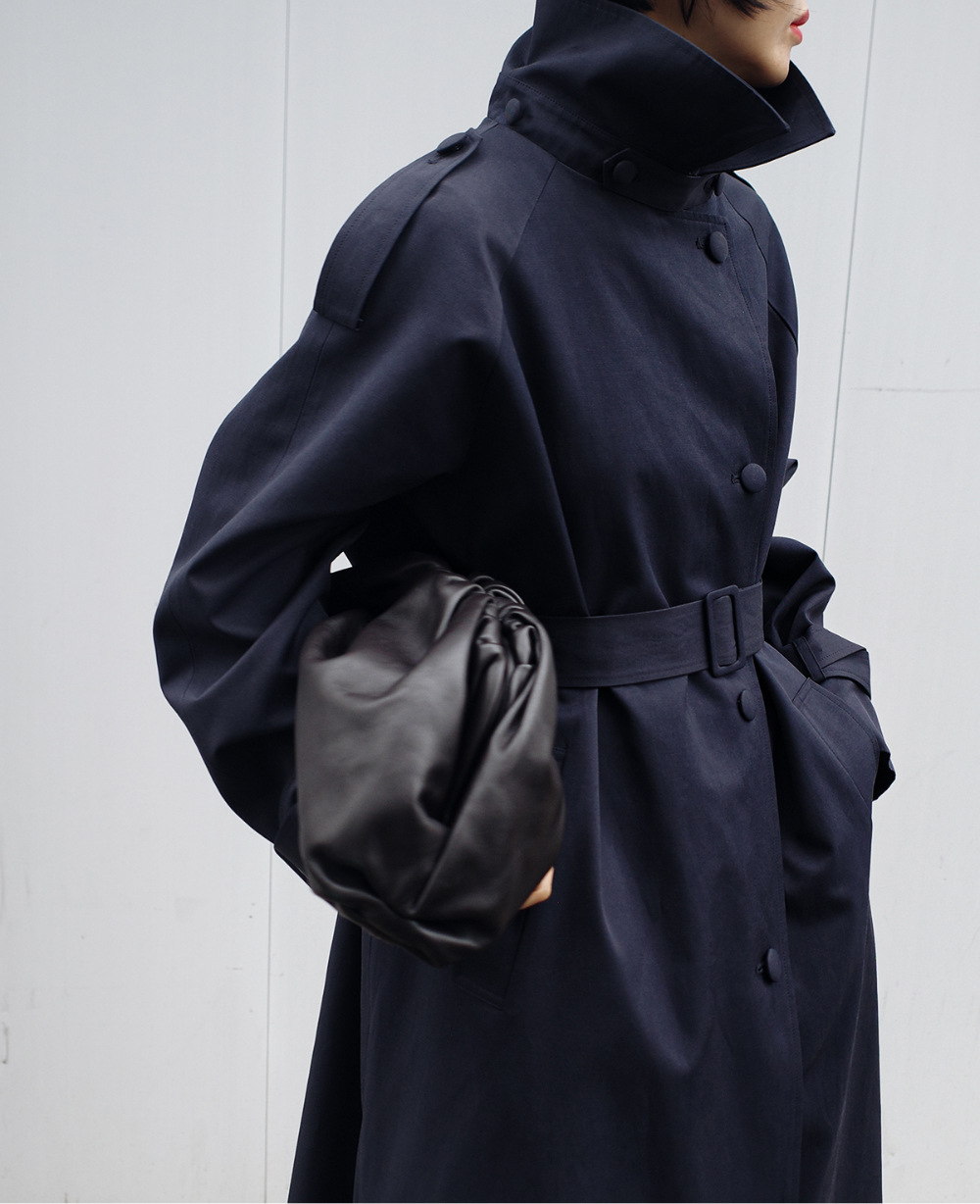 Title 6, Dames effen kleur trenchcoat, Koreaanse stijl l...