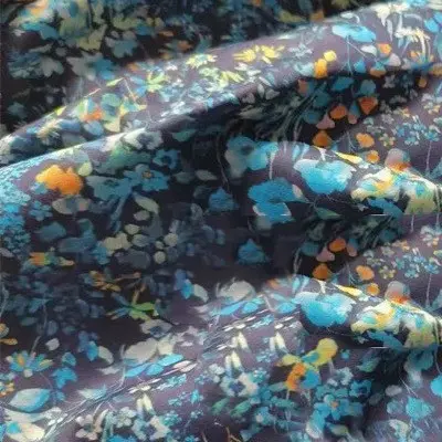 Elastic Poplin Plant Flower Series Cotton Fabric