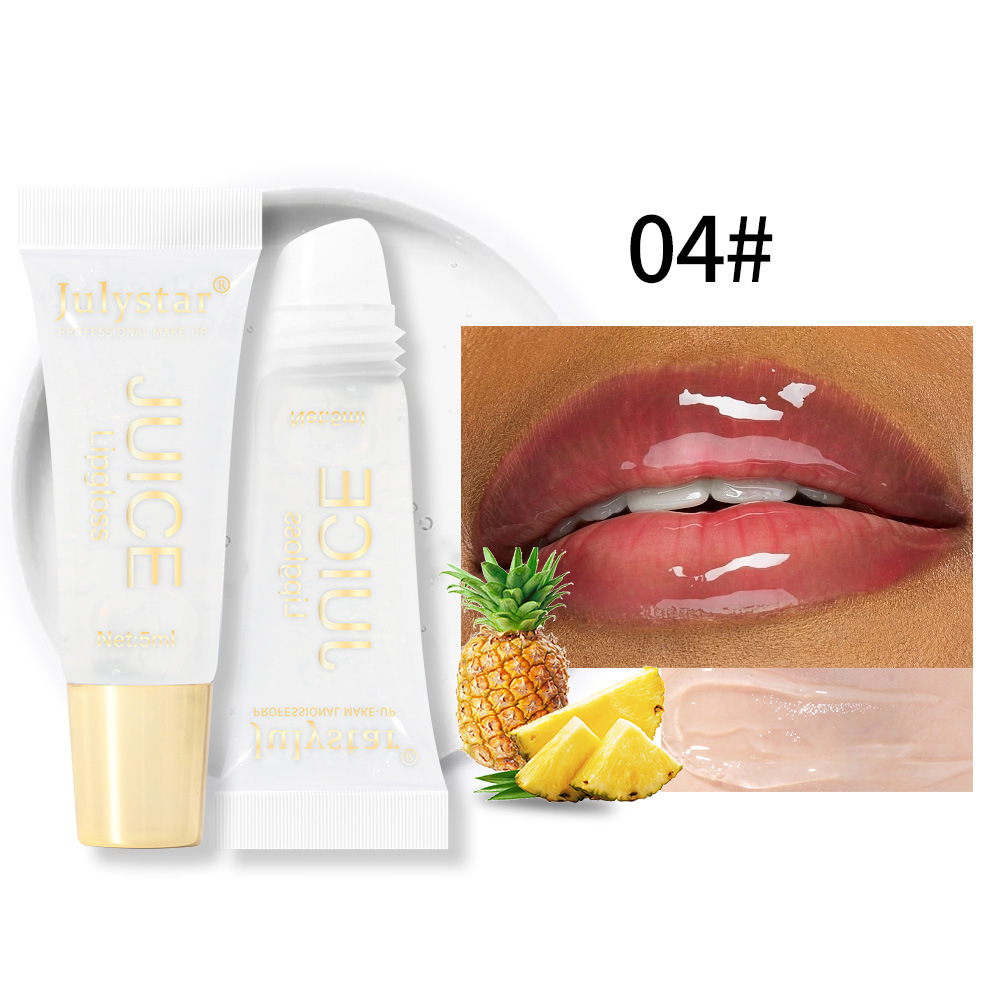 Natural And Long-lasting Moisturizing Mirror Lip Oil With Fruit Flavor, Plump Lips, Moisturizing Water Gloss Lip Gloss For Beauty Makeup