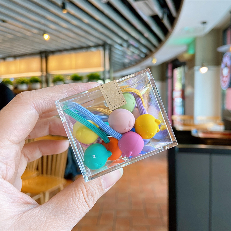 Color Hair Ring Fluorescent Bright Color Hair Rope