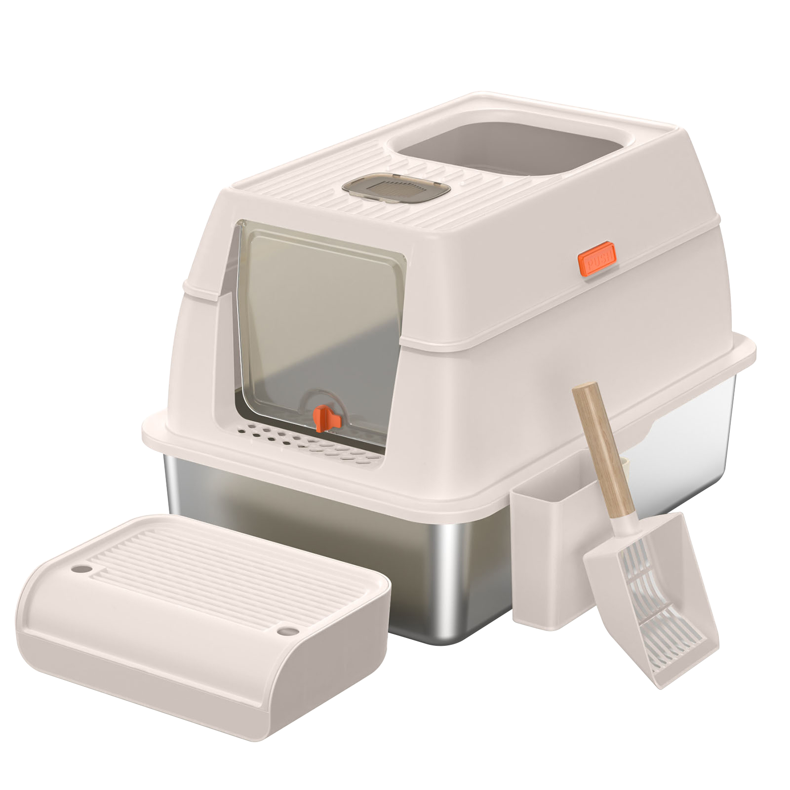 Only Self Pickup---Stainless Steel Cat Litter Box - MSP001
