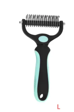 Stainless Steel Hair Removal Cleaning And Opening The Knot Comb - Green - View 1