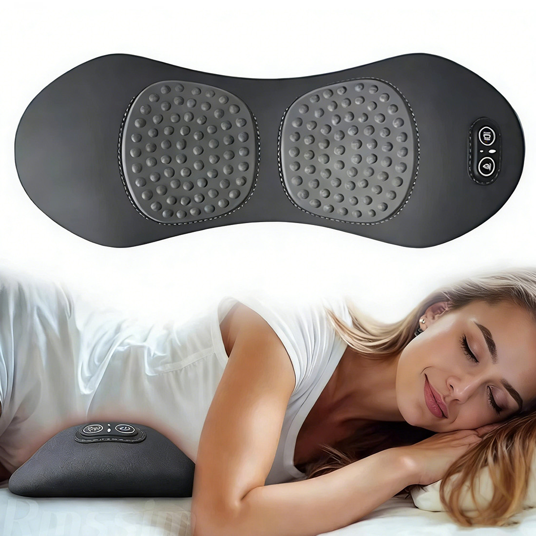 3 In 1 Electric Lumbar Support Pillow Smooth Spine Triple Fusion Back Massager — image 2