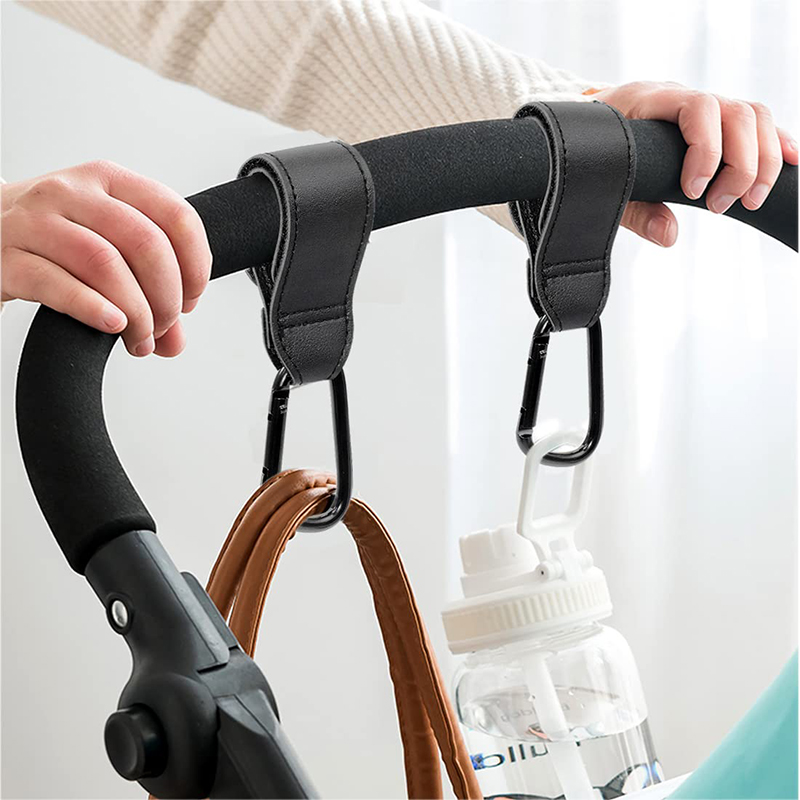 Title 6, Pram Hooks Leather Baby Pushchair Clips Strolle...