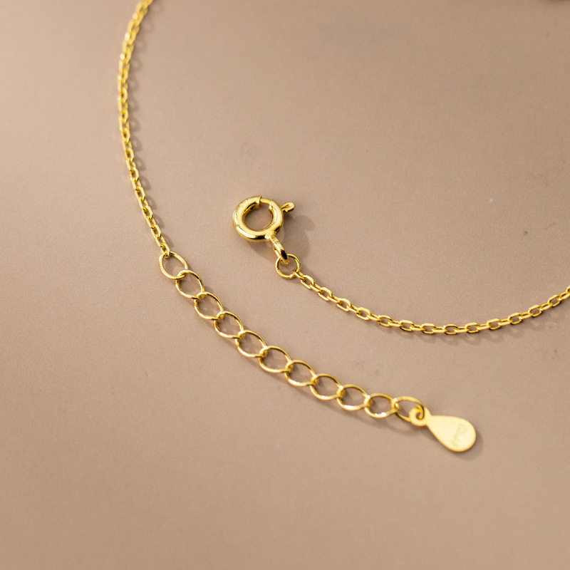 S925 Silver Bracelet Female Refined Rhinestone