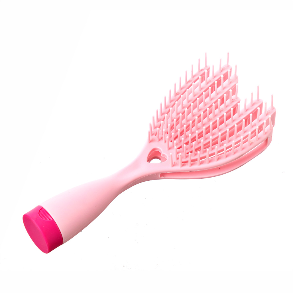 Massage Hair Comb - Elastic Scalp Massage Comb, Wet Dry Dual Purpose Comb, Hollow Out Hair Brush - Haircare Heatless Tool For Women And Men