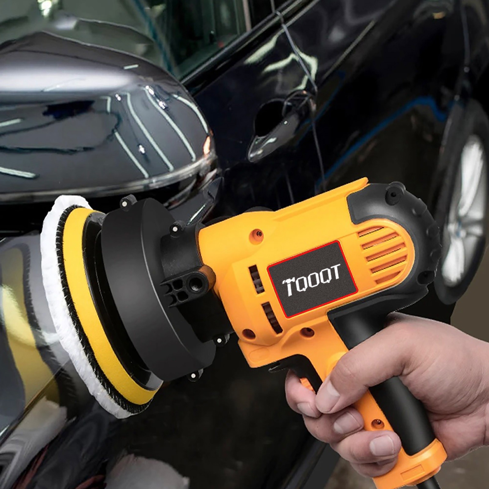 Electric Polisher Buffer Sander Car Polishing Machine 5 Buffing Sponge Kit UK