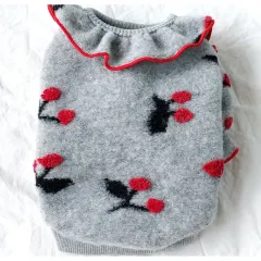 Pet Pomeranian Small Puppy Spring And Autumn Two Feet Clothes - Grey - View 1
