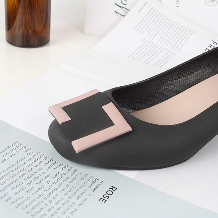 Summer Sandals With Wedges And Square Buckles