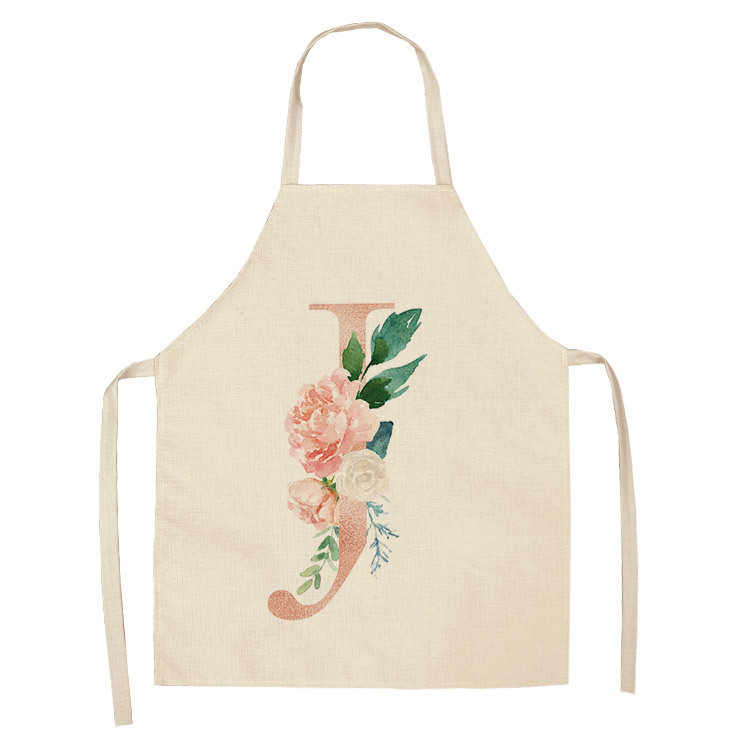 Title 6, Letter series cotton and linen apron