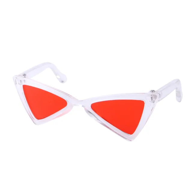 Funny Color Glasses Accessories For Dogs And Cats Transparent Red - Shop at LoveMi