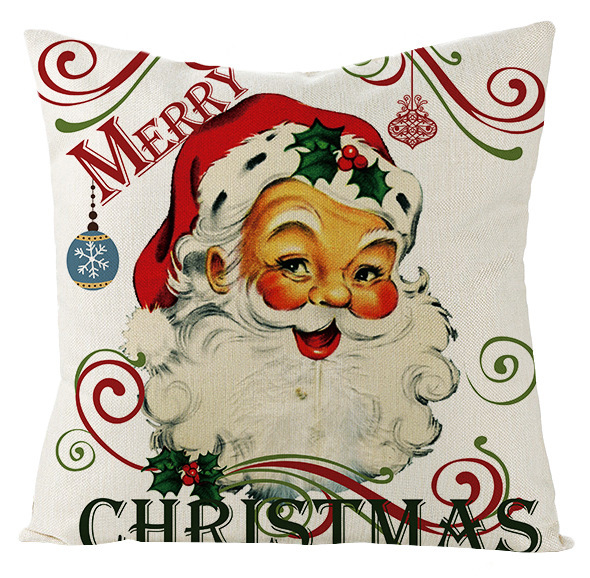 Title 4, Home Simple Cotton And Linen Christmas Pillowcase