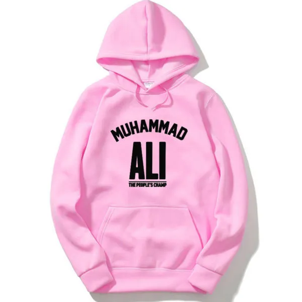Men's Solid Color Fleece Pullover Sweatshirt Hoodie Letter Print Pink Black Logo - Shop at LoveMi