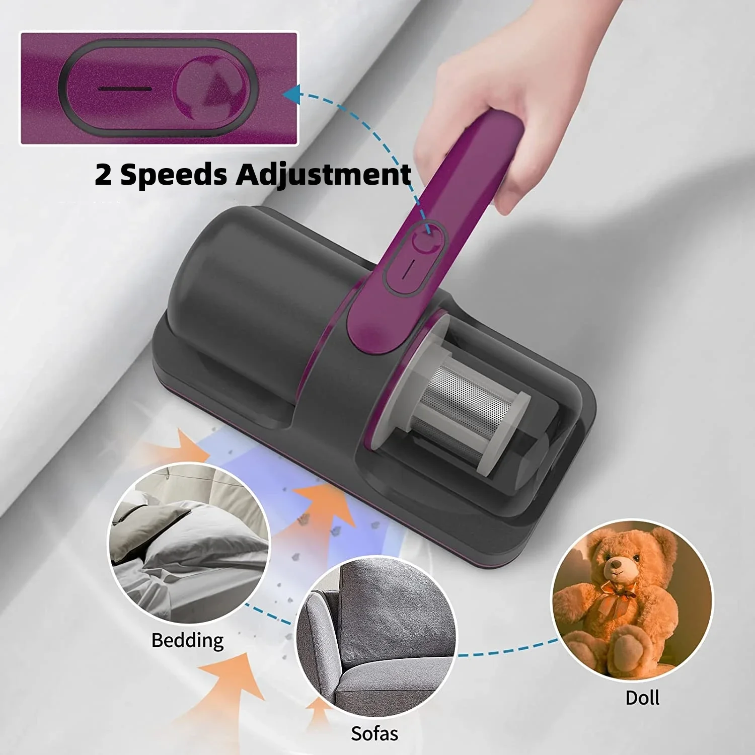 Title 3, Wireless Mattress Vacuum Cleaner Cordless Handh...