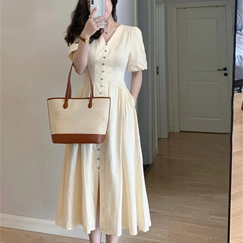 V-Neck High-Waist Maxi Dress, picture 4 of 5