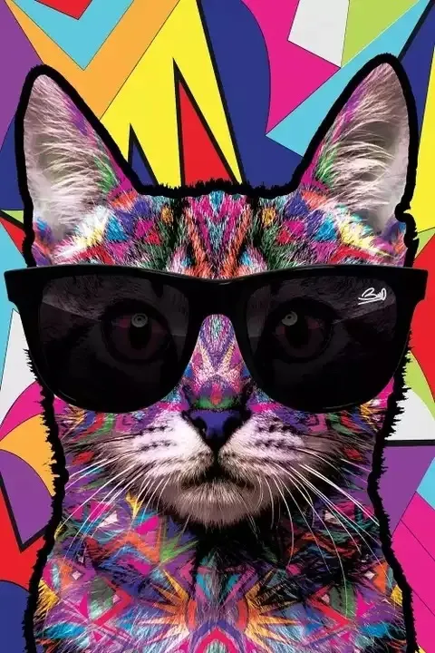 Street Graffiti Animals Cats Dogs Rabbits Canvas Painting Core Living Room Bedroom Decorative Posters Hz17314 - Shop at LoveMi