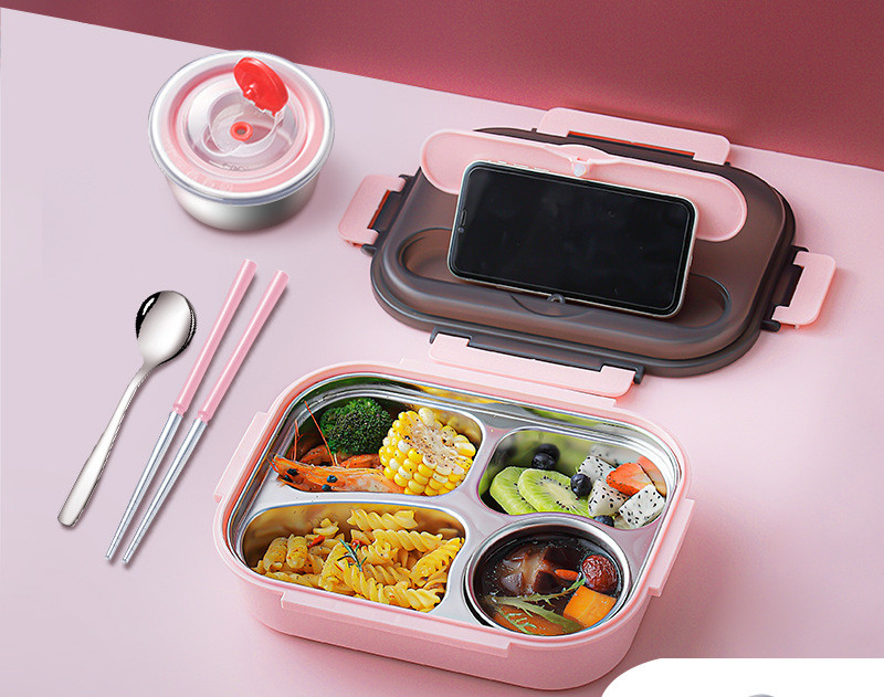 Title 10, 304 Stainless Steel Lunch Box, Fresh-keeping Bo...