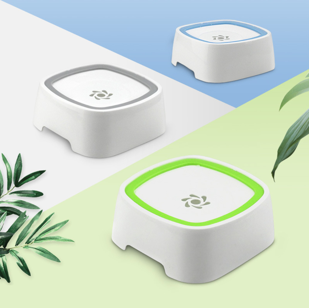 وعاء شرب عائم لكلب مع قاعدة مانعة للانزلاق تحت الذقن