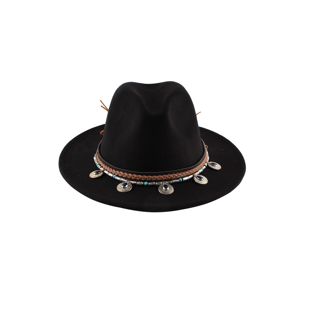Jazz Top Hat Autumn And Winter England Retro Felt Hat