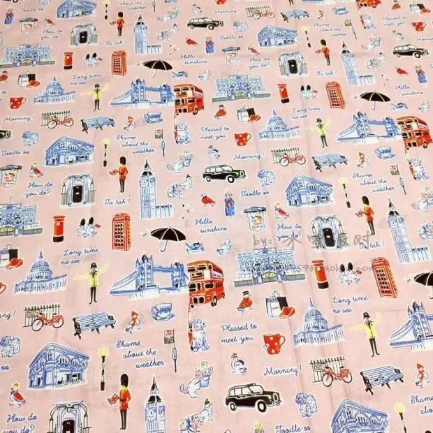 Cartoon English Style Pastoral Shirt Dress Handmade