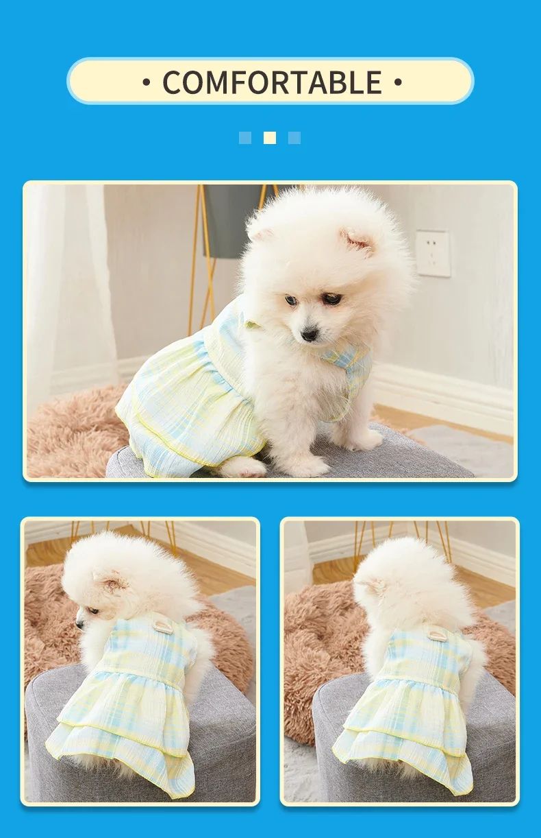 Title 5, Girl Dog Dresses Pet Princess Dress Puppy Cloth...