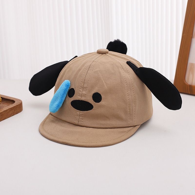 Baby Three-dimensional Drooping-eared Puppy Soft Brimmed Baseball Cap Cute Cartoon Crying Face Puppy Casual Sun Hat 5