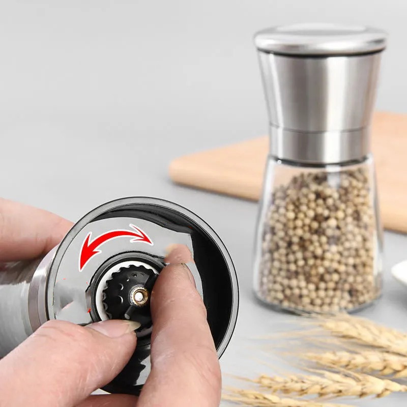 Title 9, Stainless Steel Pepper Grinder Glass Manual