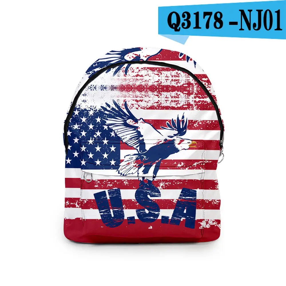 3D Digital Printing Casual Oxford Cloth Backpack
