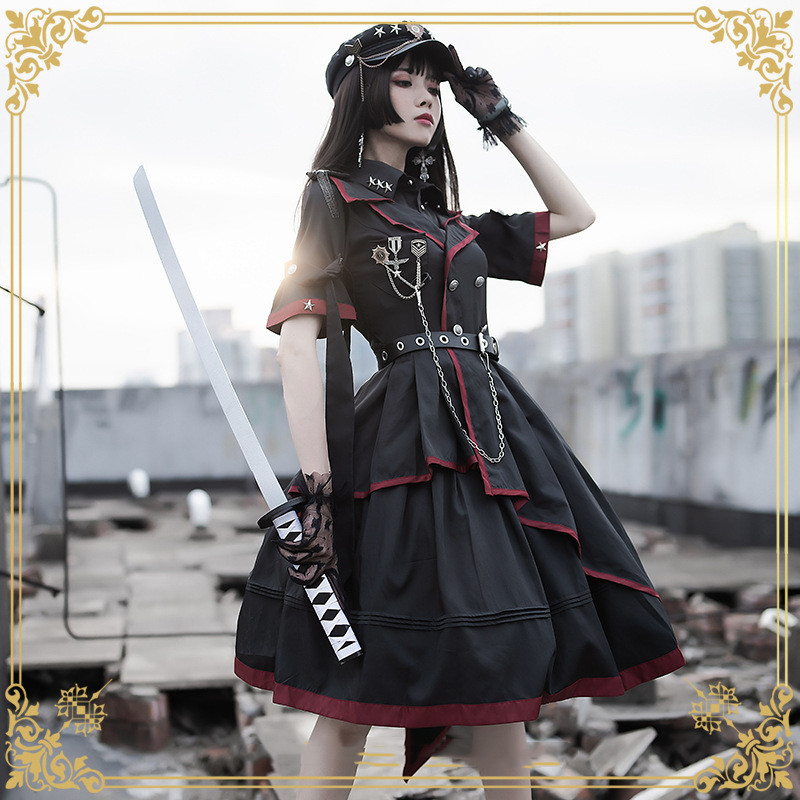 Polyester Military Dress, picture 3 of 7