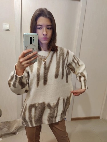 New Round Neck Sweater Pullover Lazy Style