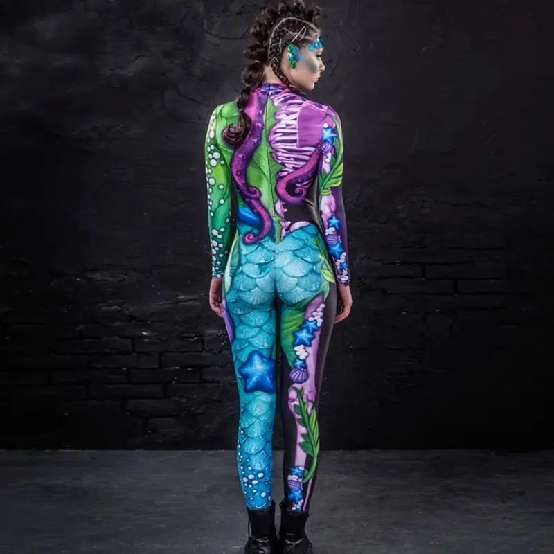 New European And American Hot Women's Cosplay Tights Halloween Costume Jumpsuit