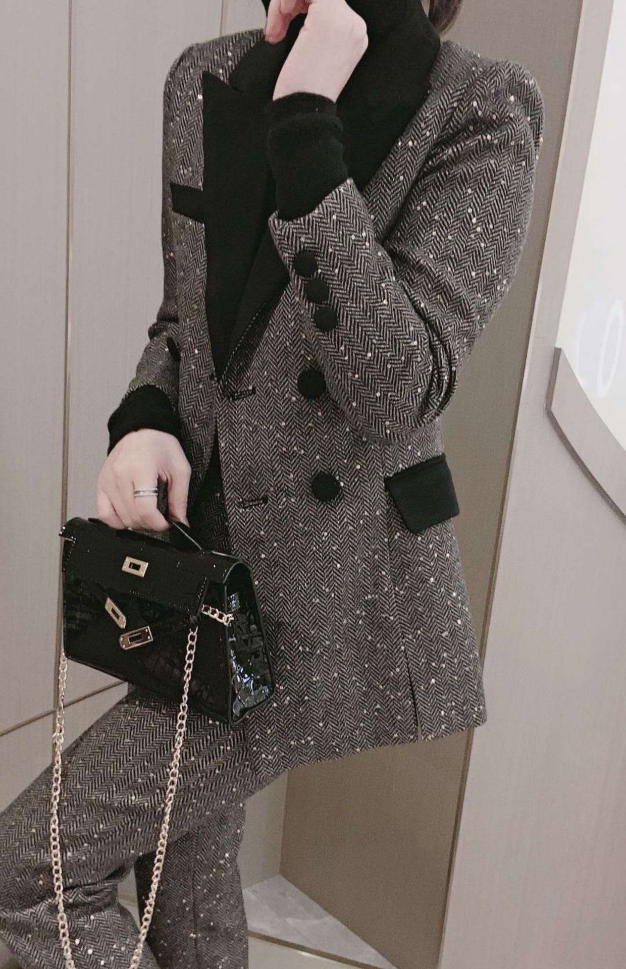 Two-piece Suit Women's Suit Ladies Temperament Small Fragrance