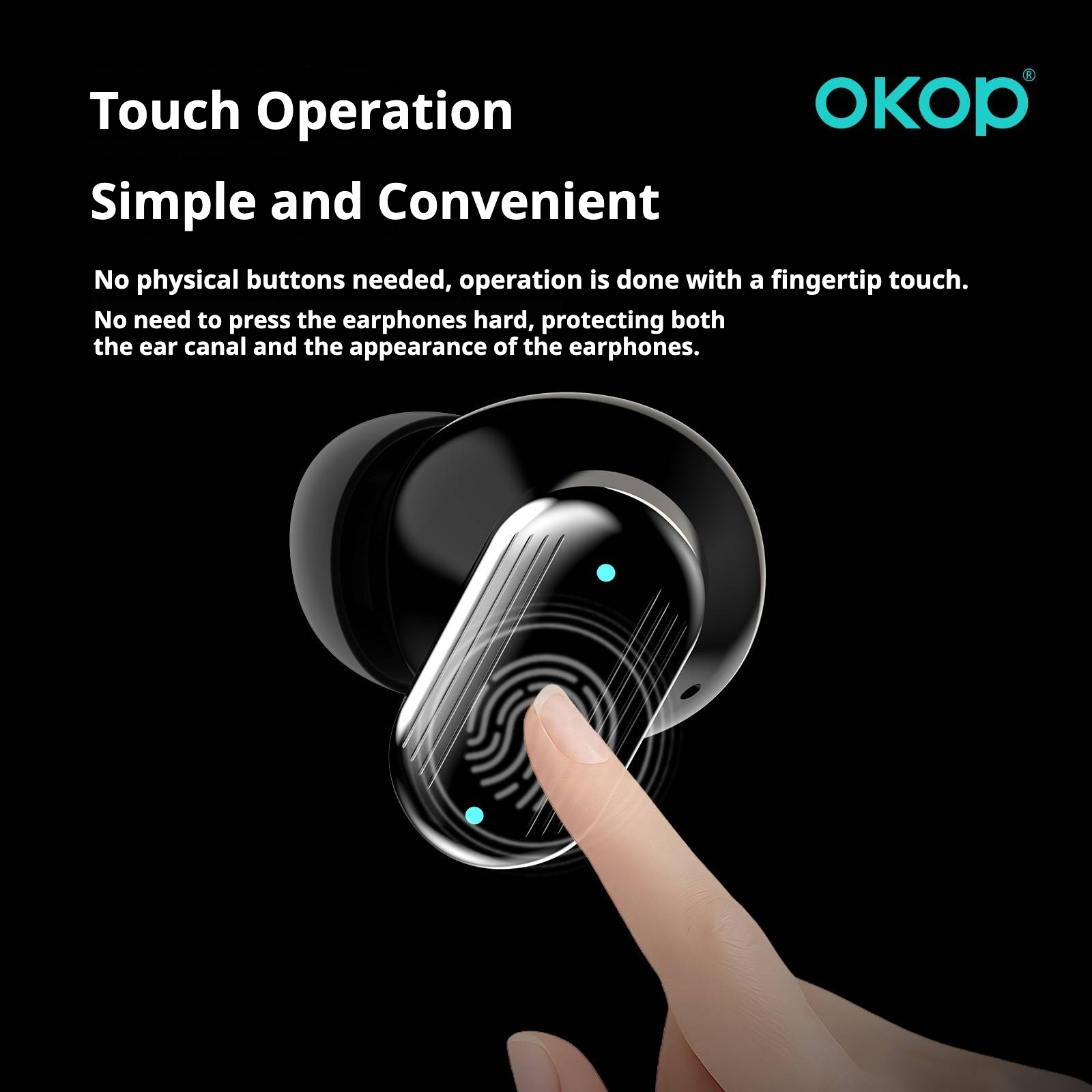 KP-215 In-Ear Bluetooth Earbuds New Model Touch Control Compact Design Low Latency High Sound Quality Long Battery Life Factory Direct