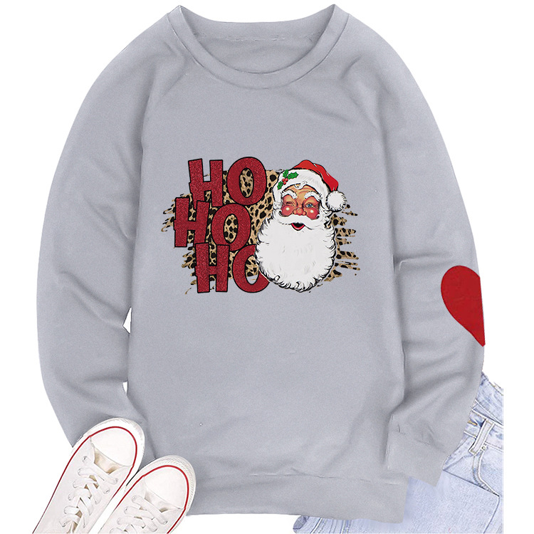 Title 14, Santa Print Crew Neck Sweatshirt