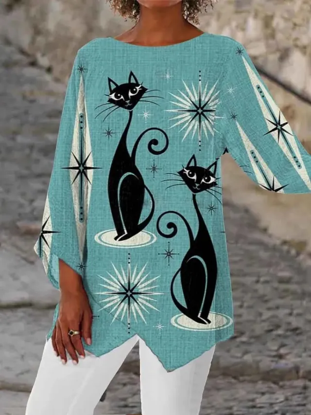 3D Printed Abstract Graphic V Neck Shirt B6Lk9M2208112 Xl - Shop at LoveMi