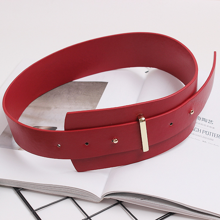 Waistband Girdle Waistband Decorated Dress With A Wide Waist And A Skirt