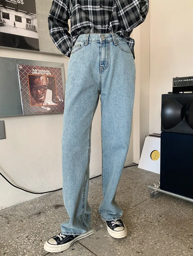 Classic Long Solid Women's Jeans Blue - Shop at LoveMi