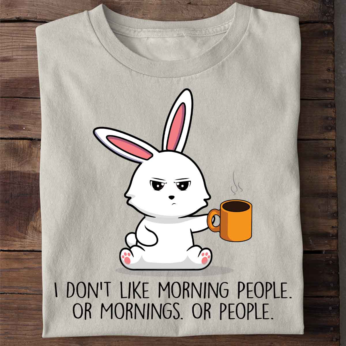 Rabbit Print Short sleeved Team Jersey European And American Fabrics Grey3 - Shop at LoveMi