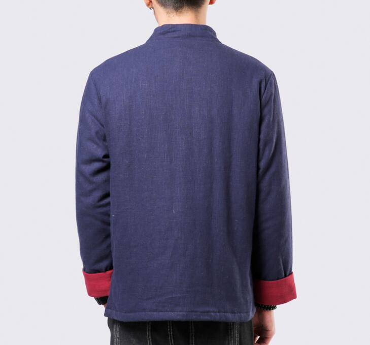 Fashionable And Simple Men's Disc Button Padded Jacket