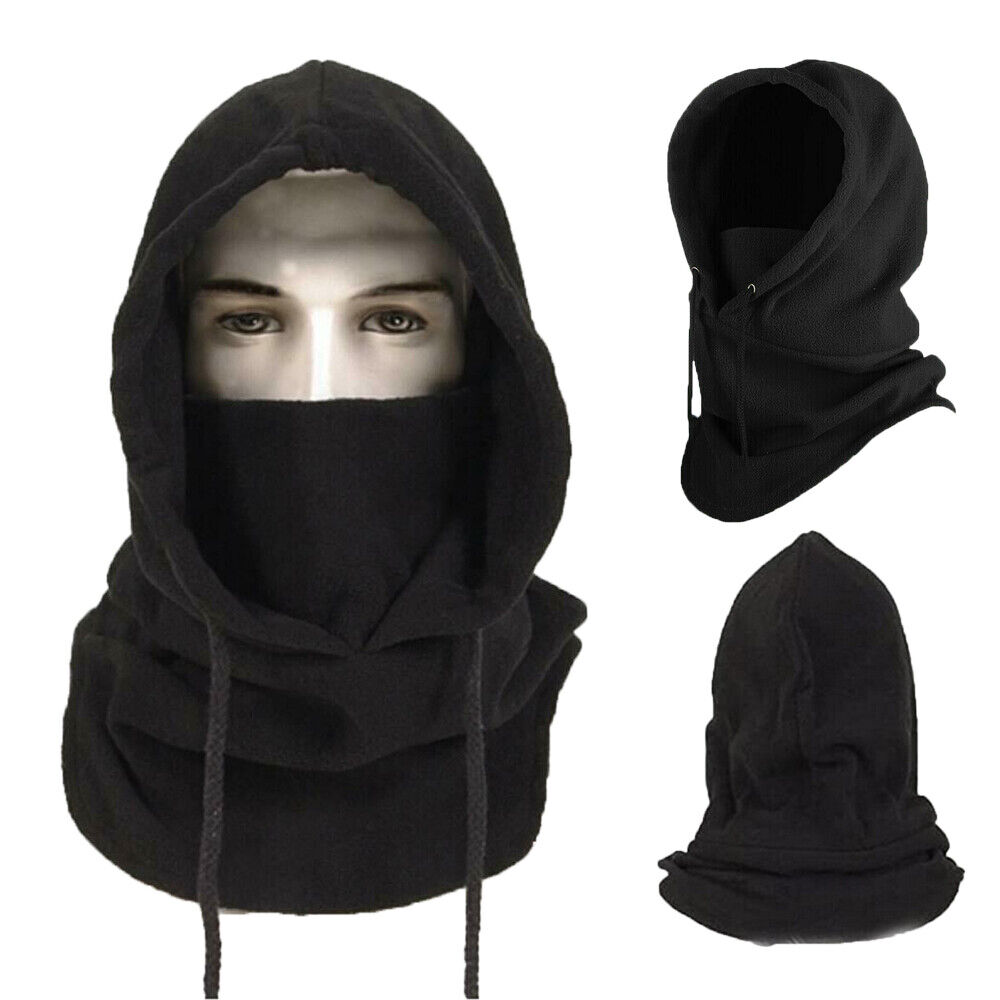 Mens Winter Thermal Fleece Balaclava Hat Motorcycle Neck Warmer Hood Face — image 5