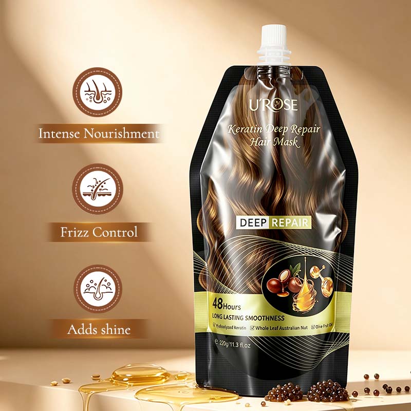 Alternative view of UROSE Keratin Deep Repair Hair Mask 320g