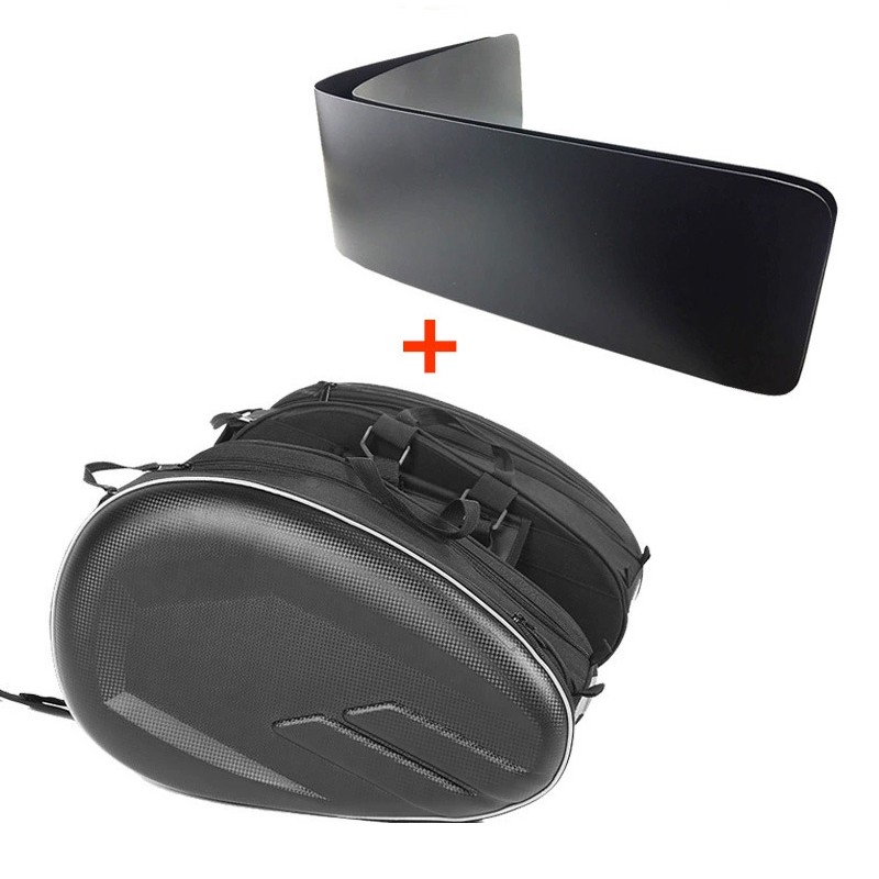 Pair Motorcycle Pannier Side Saddle Bags Luggage Rain Cover 36-58L Waterproof