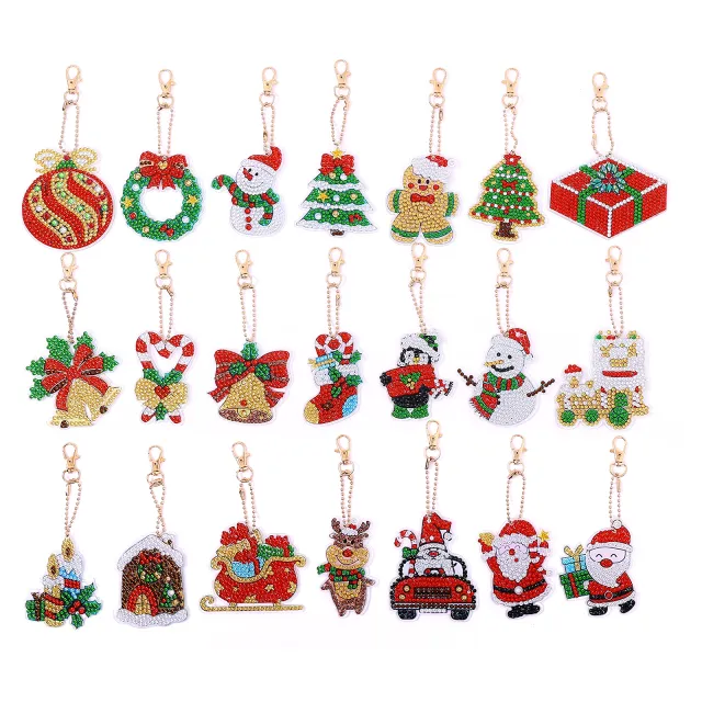 Christmas Day Gnome Old Man Keychain Ysk128 - Shop at LoveMi