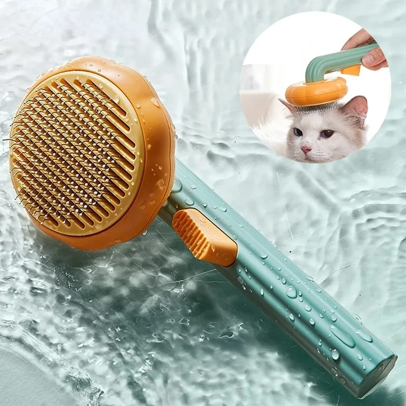 Pumpkin Self Cleaning Slicker Comb for Dog Cat Puppy